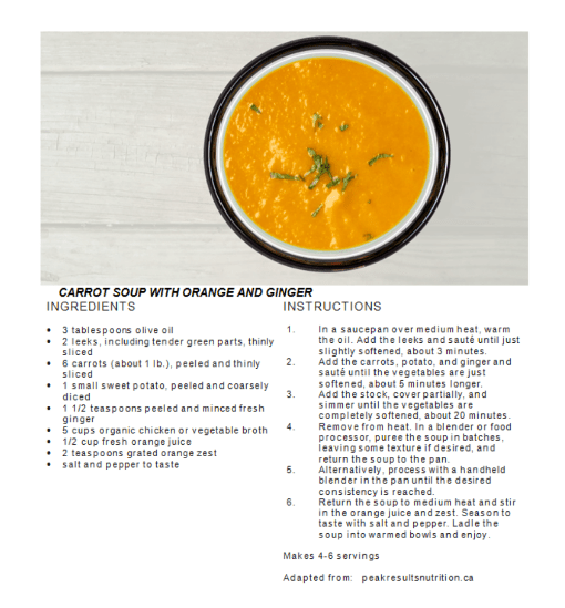 Carrot Ginger Soup Recipe