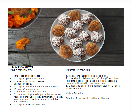 Pumpkin Bites Recipe